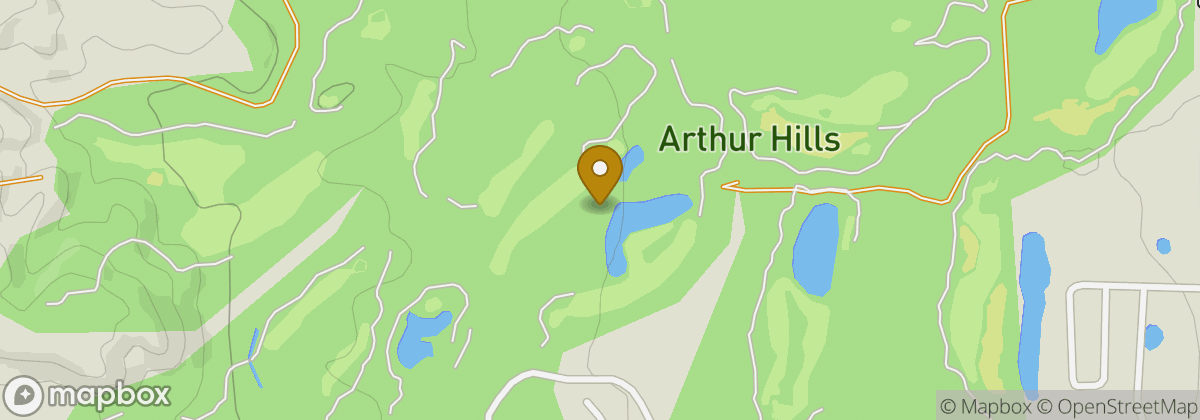 Map location: Arthur Hills Golf Course
