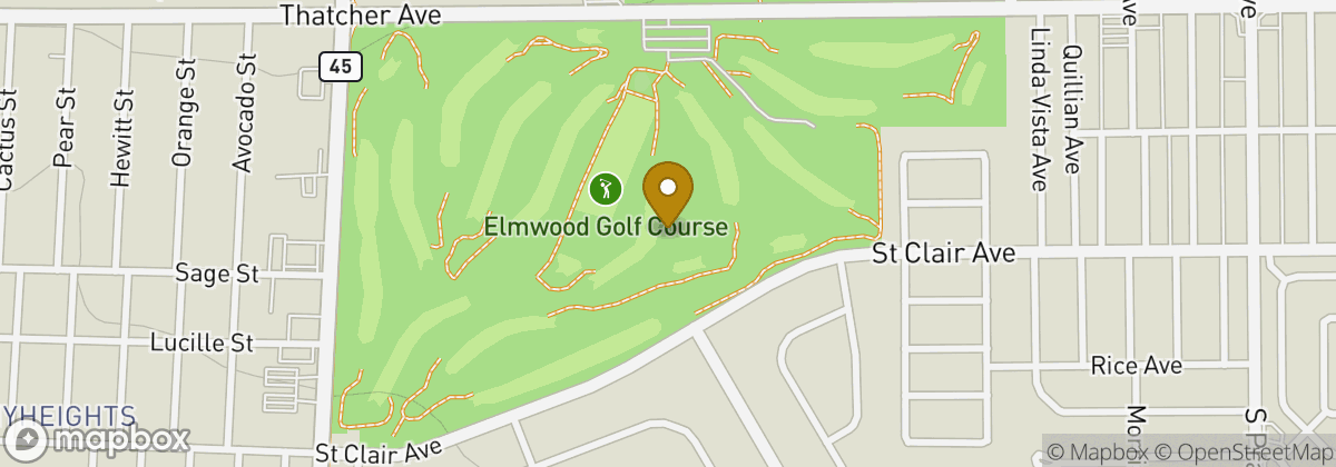 Map location: Elmwood Golf Course