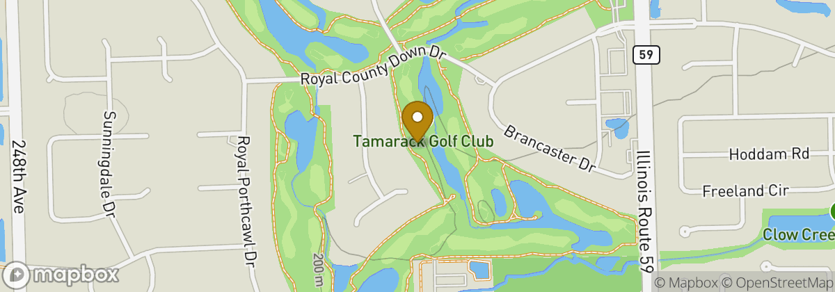 Map location: Tamarack Golf Club