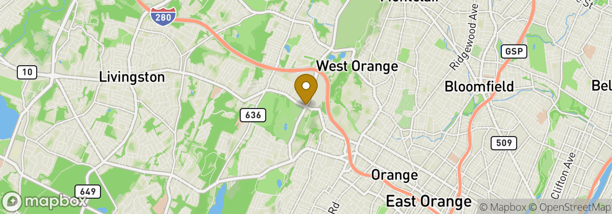 Map location: West Orange