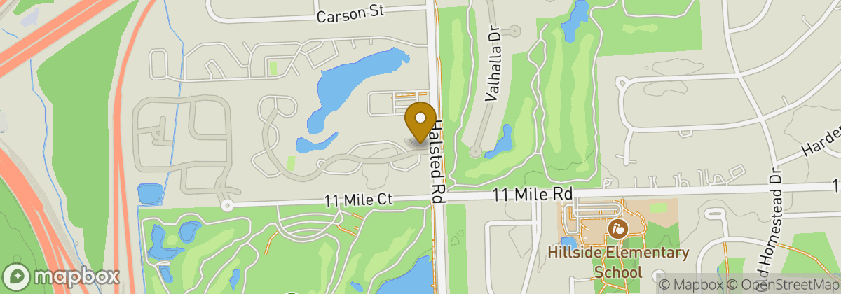 Map location: Farmington Hills Golf Club