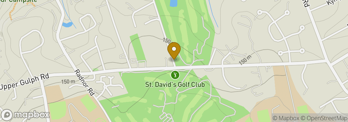 Map location: St. Davids Golf Club
