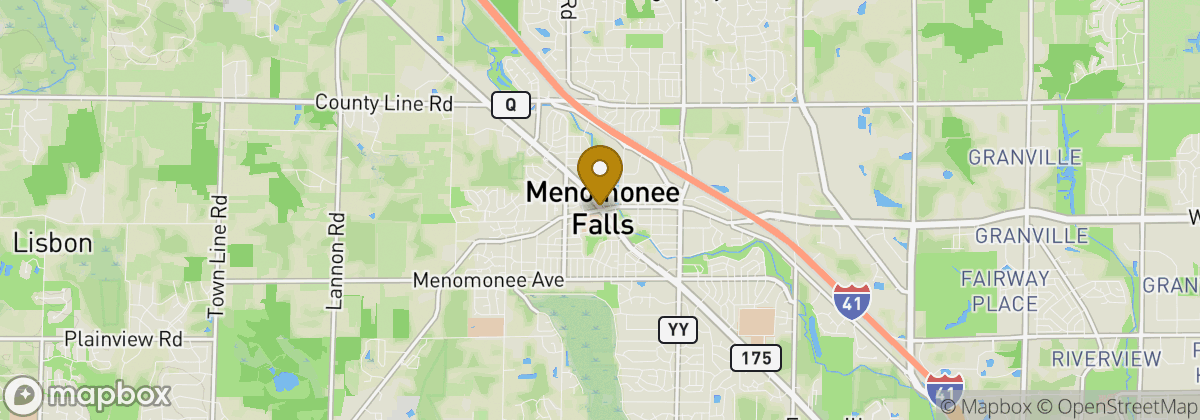 Map location: Menomonee Falls