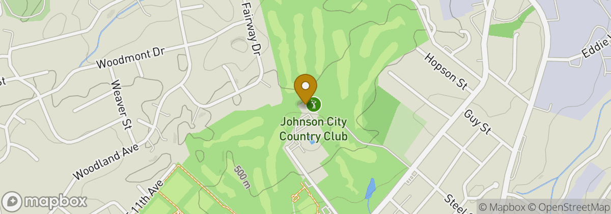 Map location: Johnson City Country Club