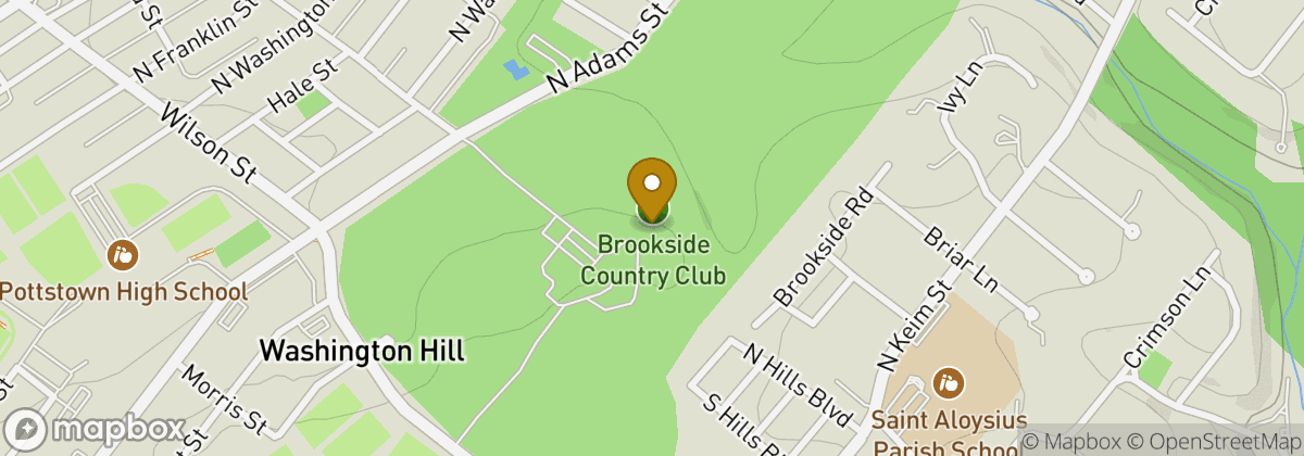 Map location: Brookside Country Club
