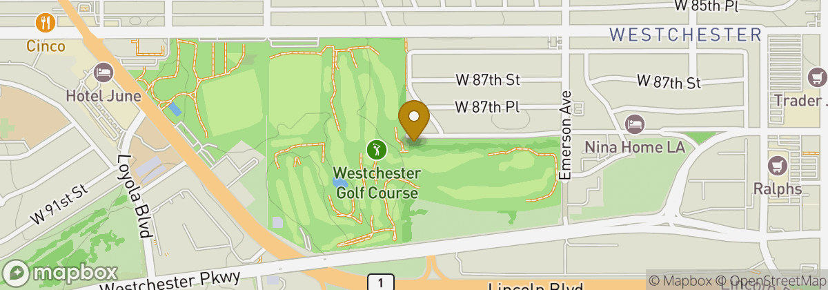 Map location: Westchester Golf Course