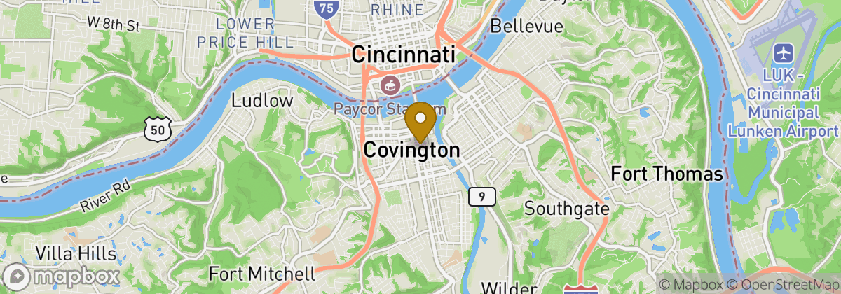 Map location: Covington