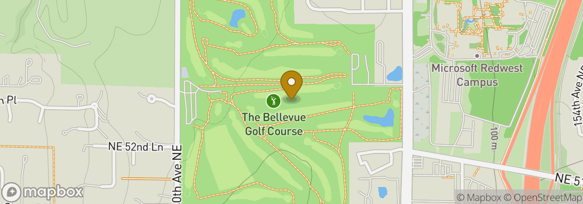 Map location: The Bellevue Golf Course