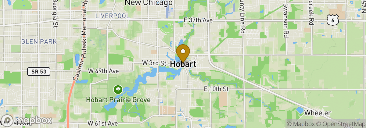 Map location: Hobart