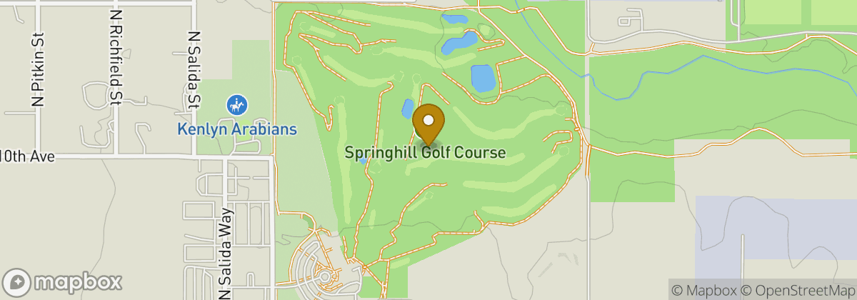 Map location: Springhill Golf Course