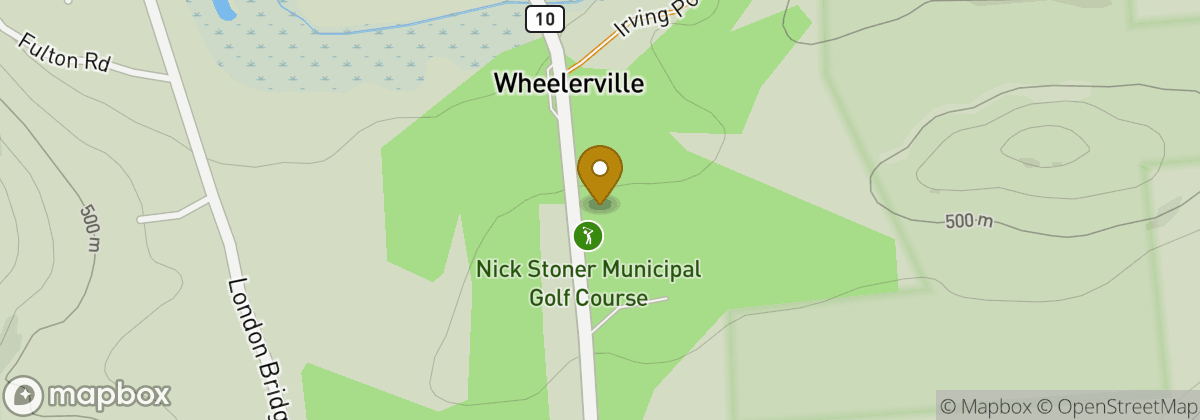 Map location: Nick Stoner Municipal Golf Course