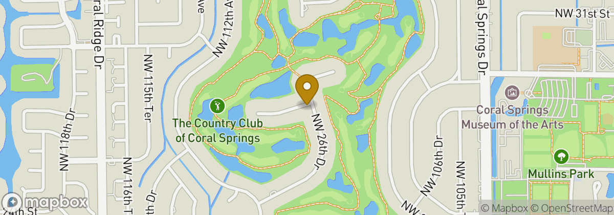 Map location: The Country Club of Coral Springs