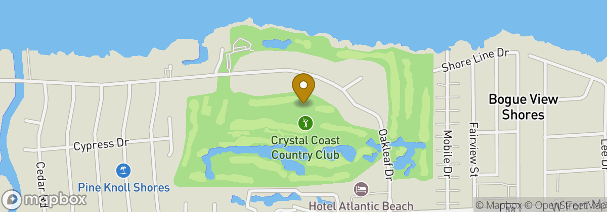 Map location: Crystal Coast Country Club