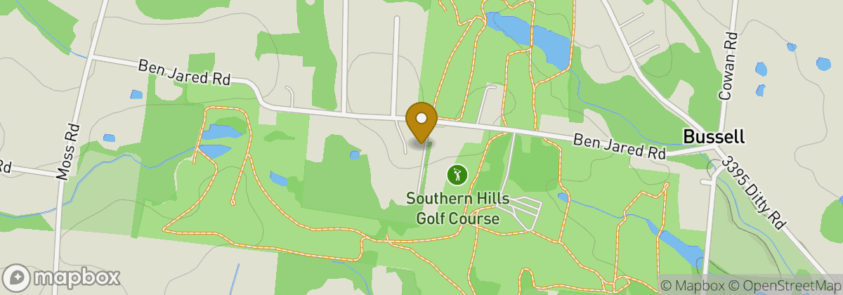 Map location: Southern Hills Golf & Country Club