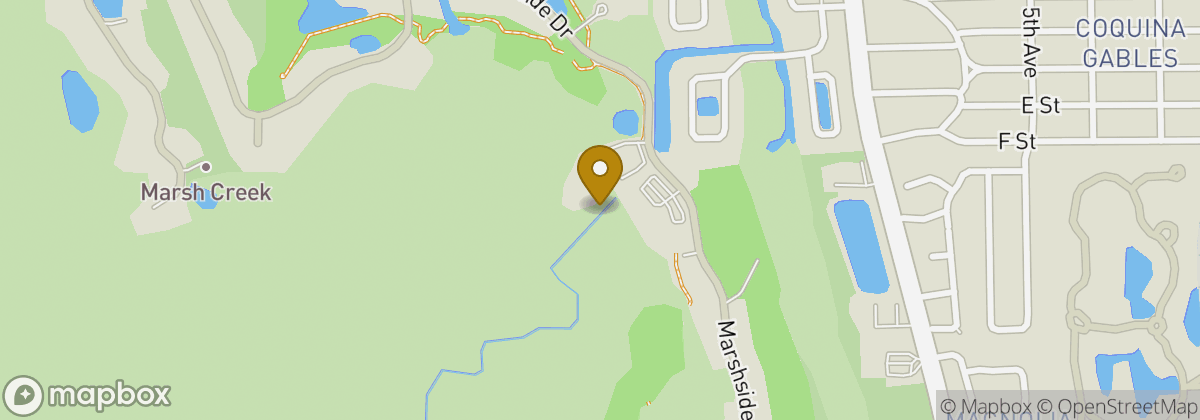 Map location: Marsh Creek Country Club