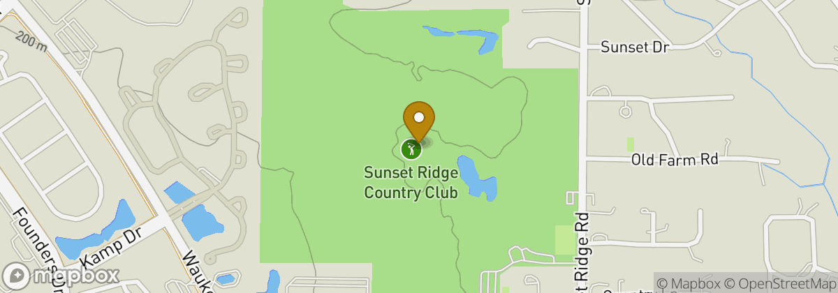 Map location: Sunset Ridge Country Club