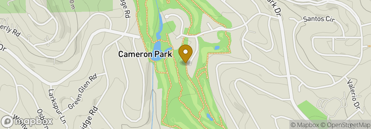 Map location: Cameron Park Country Club
