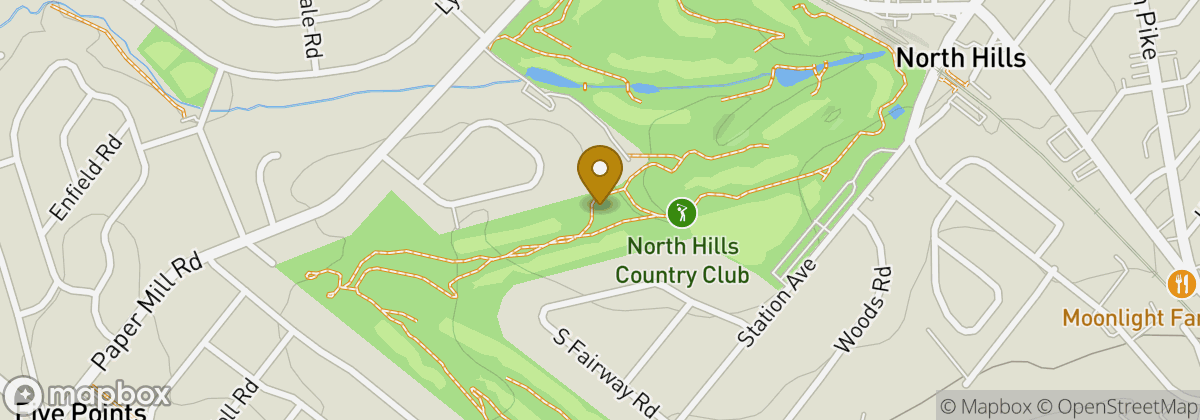Map location: North Hills Country Club