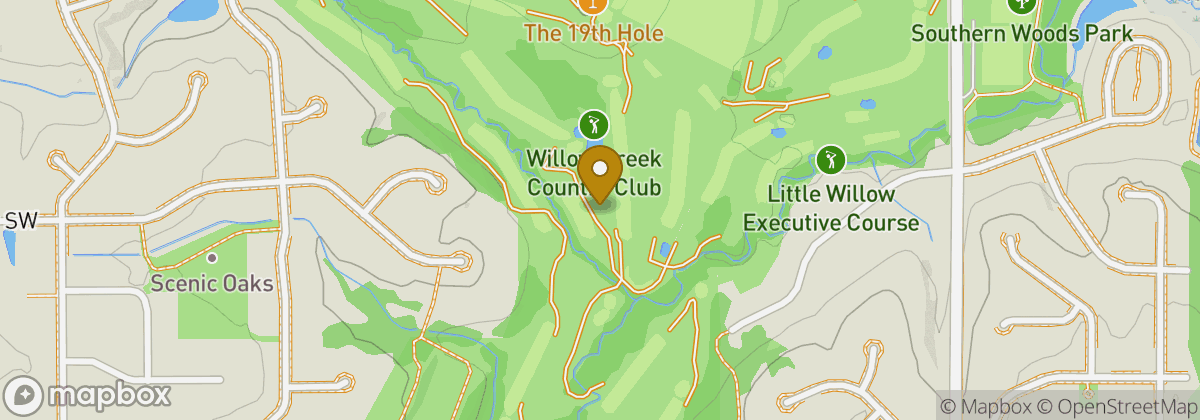 Map location: Willow Creek Golf Course