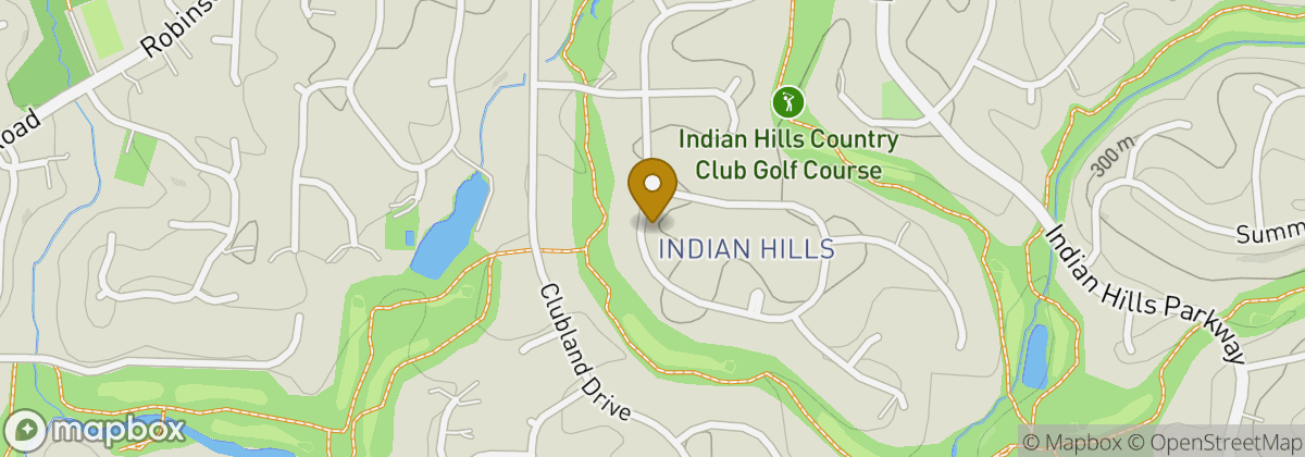 Map location: Indian Hills Country Club Golf Course