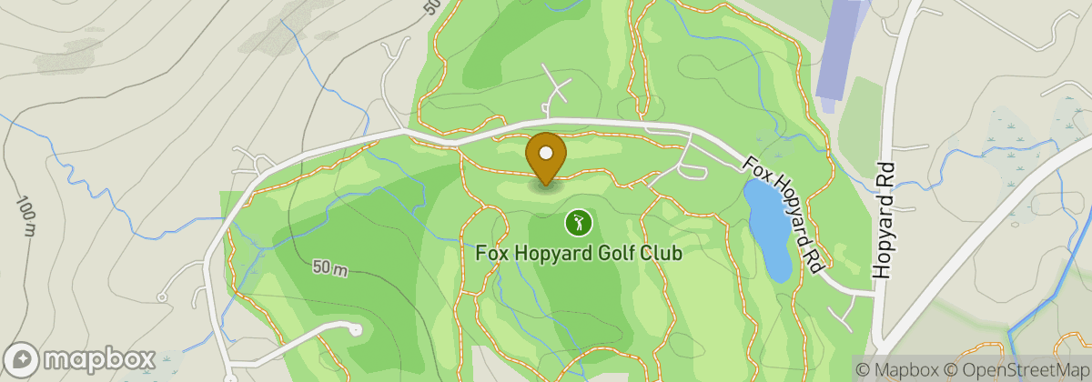 Map location: Fox Hopyard Golf Club