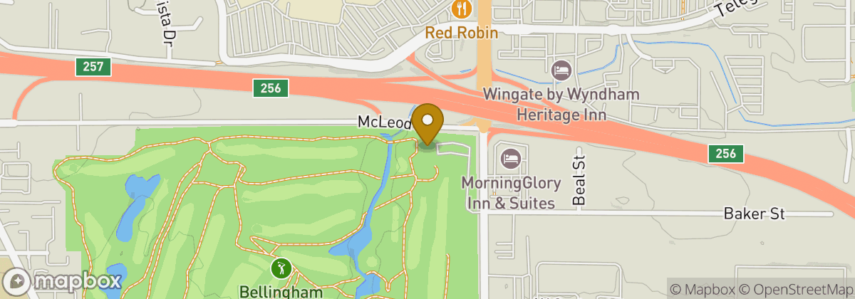Map location: Bellingham Golf and Country Club