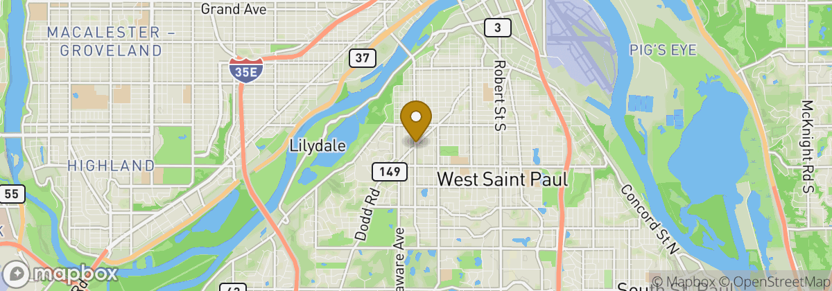 Map location: West Saint Paul
