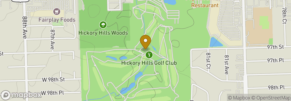 Map location: Hickory Hills Country Club