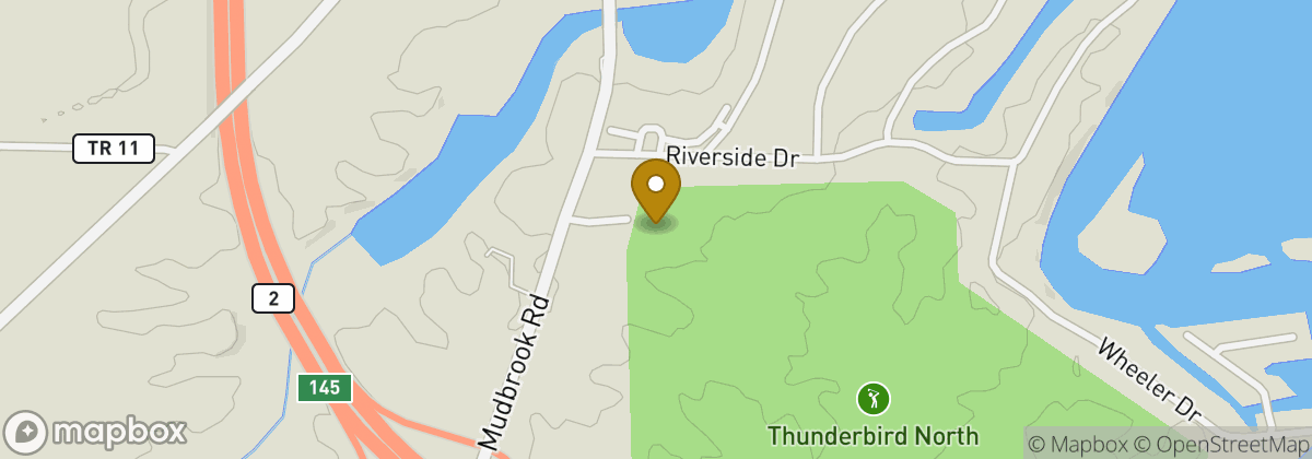 Map location: Thunderbird Hills Golf Course / Bar North