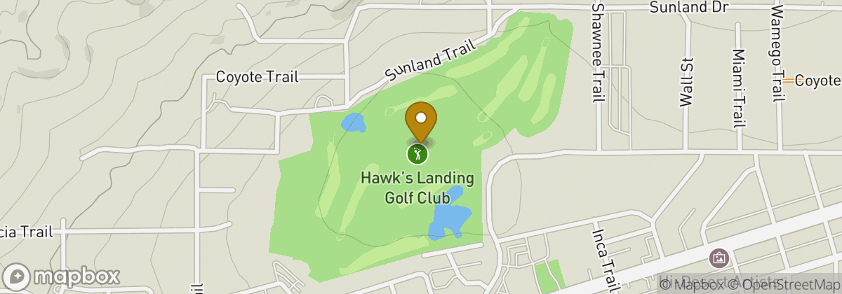 Map location: Hawk’s Landing Golf Club