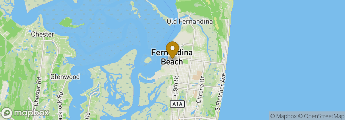 Map location: Fernandina Beach
