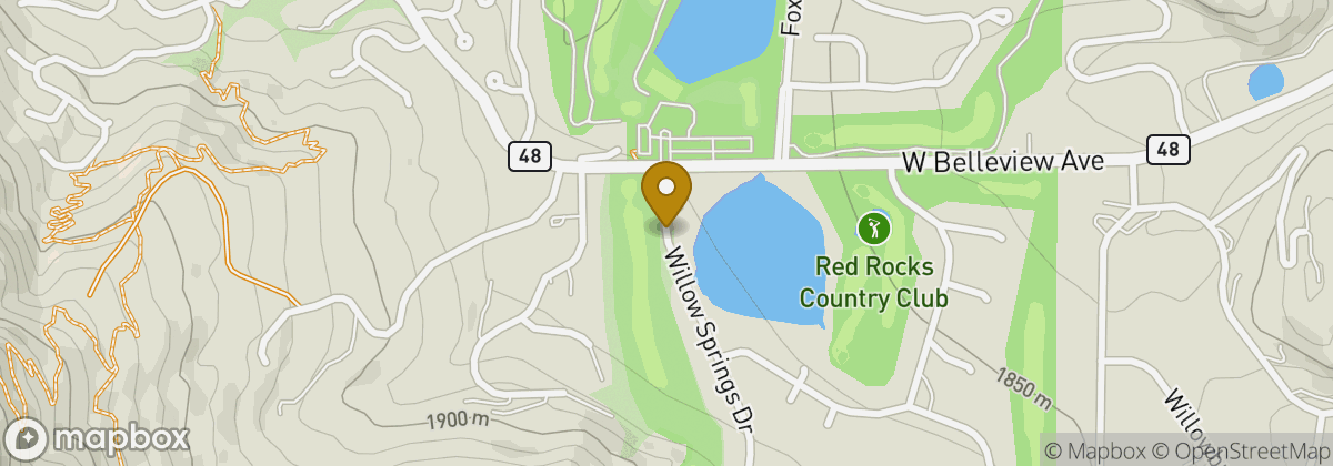 Map location: Red Rocks Country Club