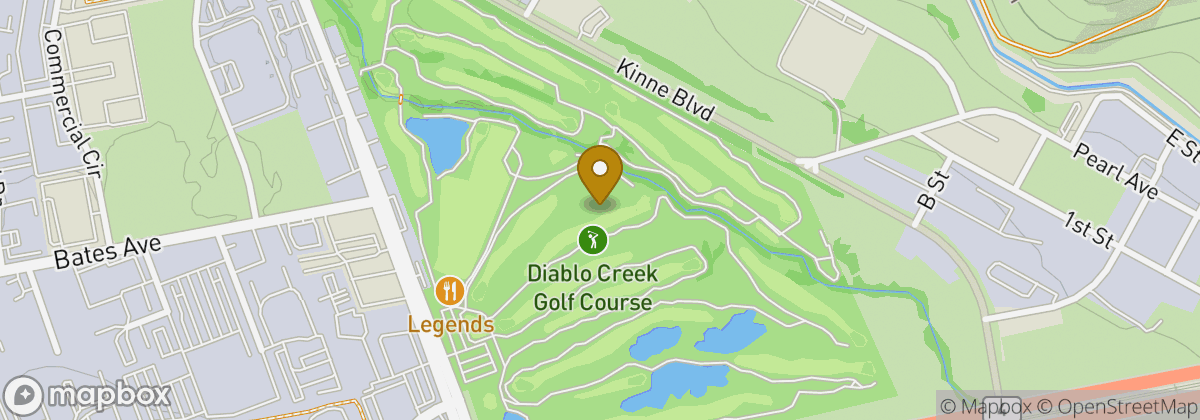 Map location: Diablo Creek Golf Course