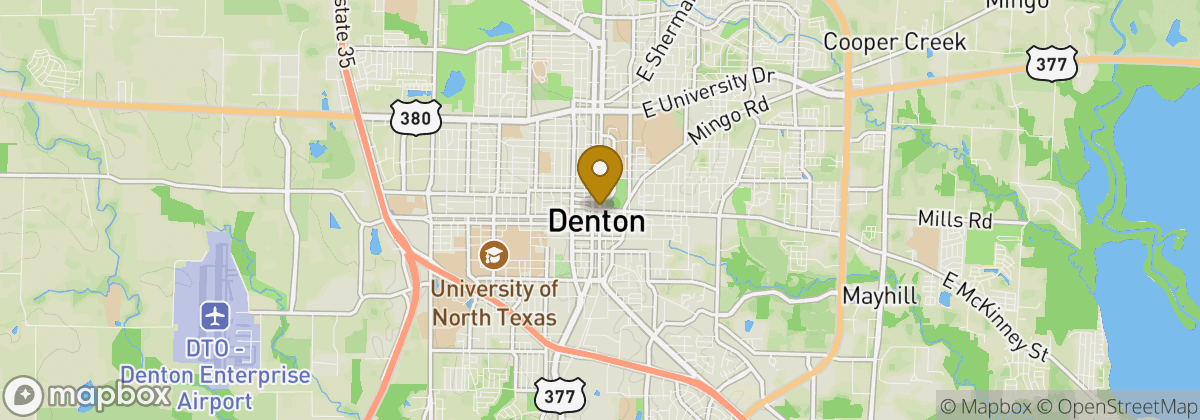 Map location: Denton