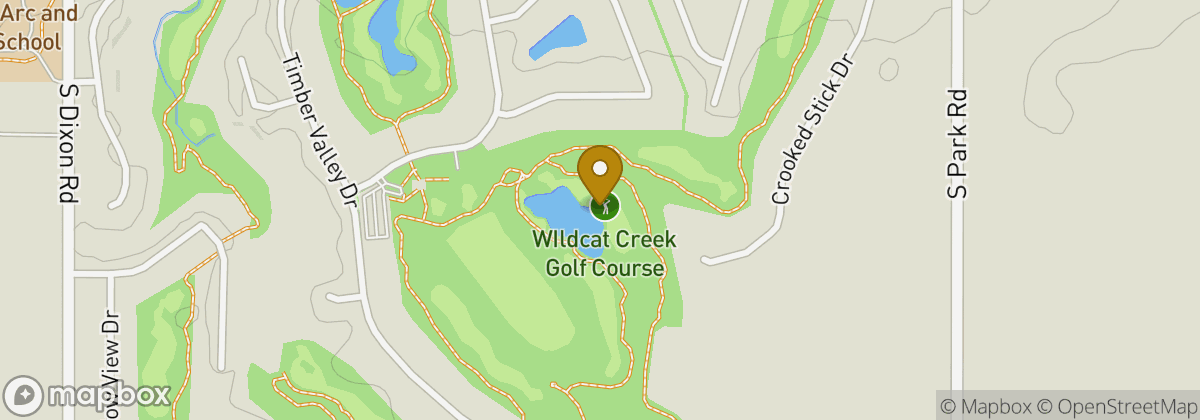 Map location: Wildcat Creek Golf Course