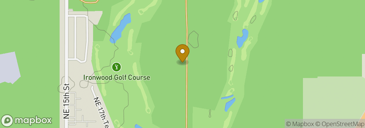 Map location: Ironwood Golf Course