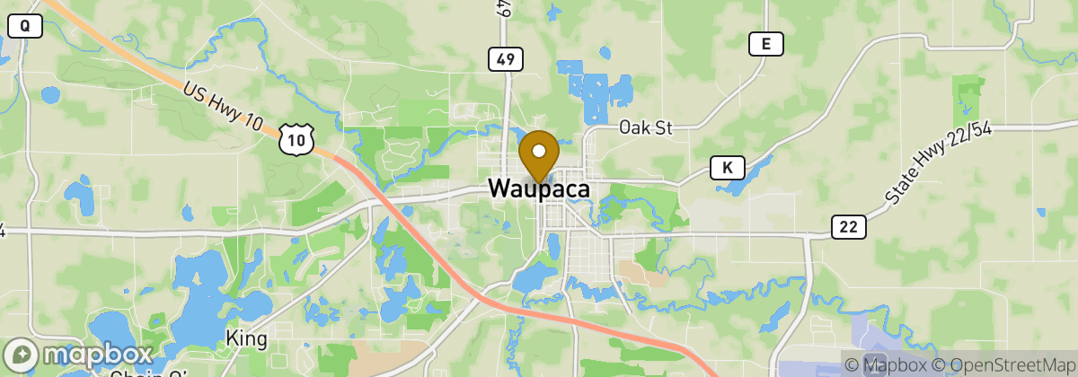Map location: Waupaca