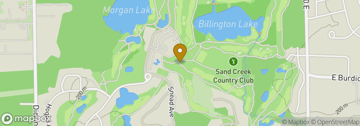 Map location: Sand Creek Country Club