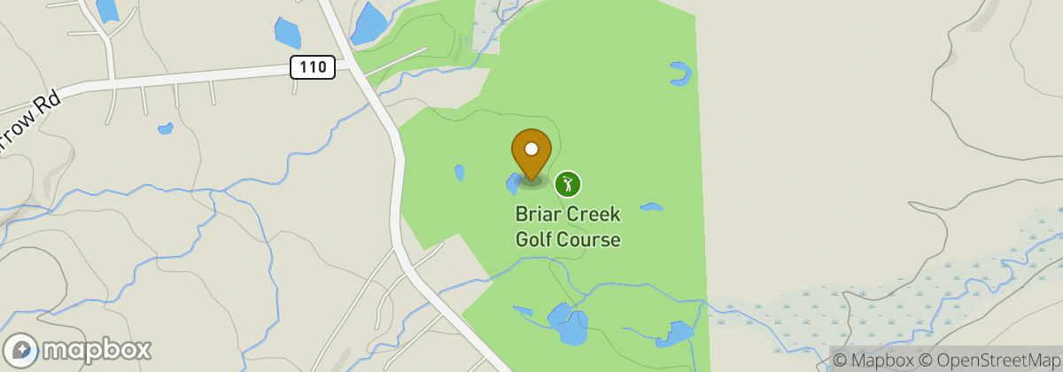 Map location: Briar Creek Golf Course
