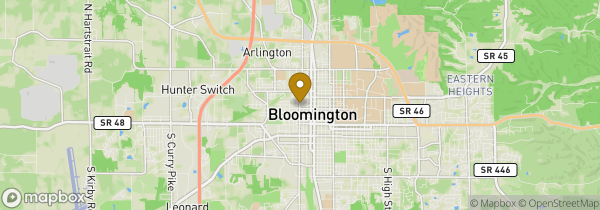 Map location: Bloomington