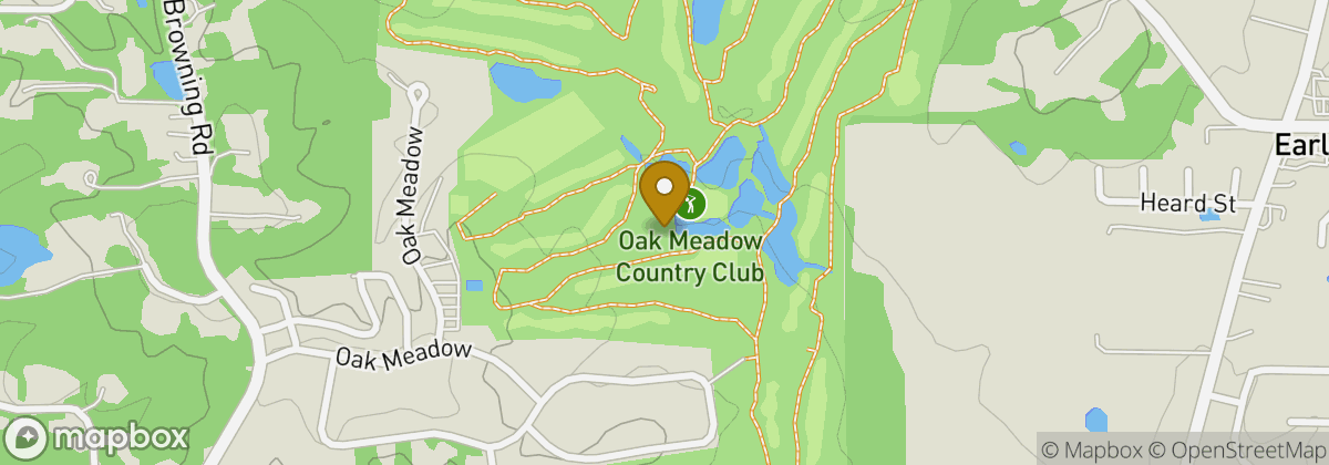 Map location: Oak Meadow Country Club