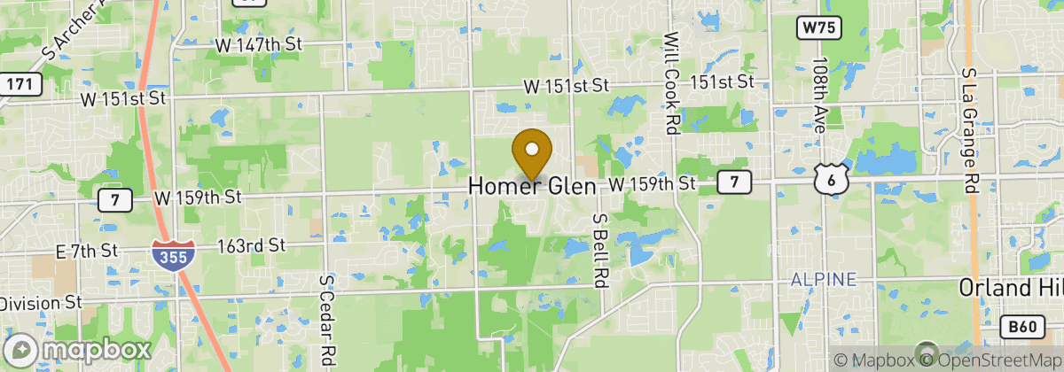 Map location: Homer Glen