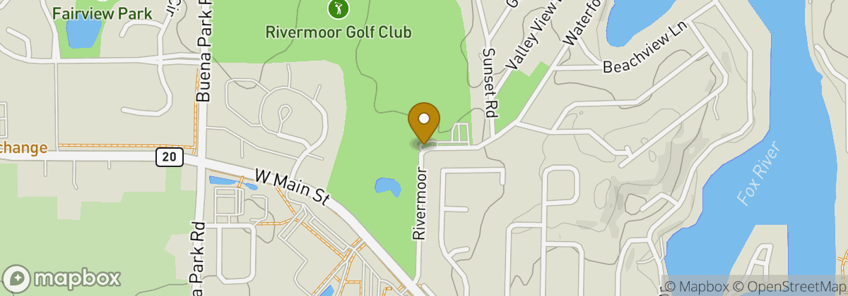 Map location: Rivermoor Golf Club and Restaurant