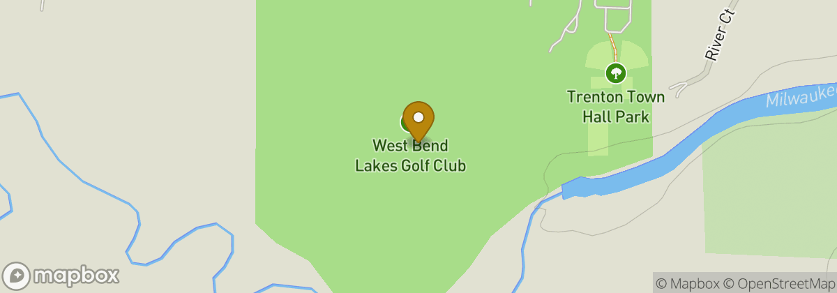 Map location: West Bend Lakes Golf Club