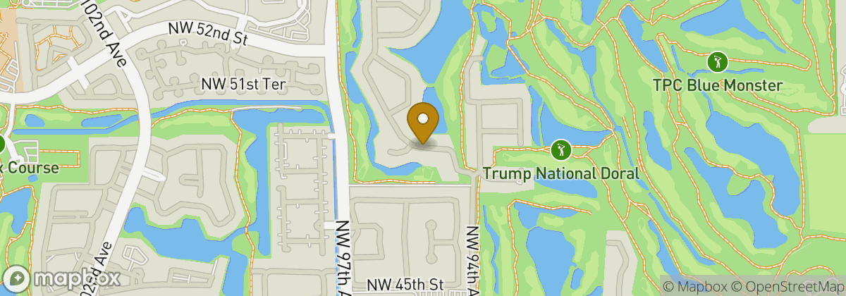 Map location: Trump National Doral