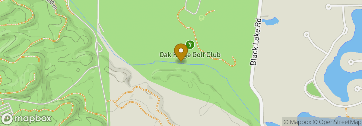Map location: Oak Ridge Golf Course