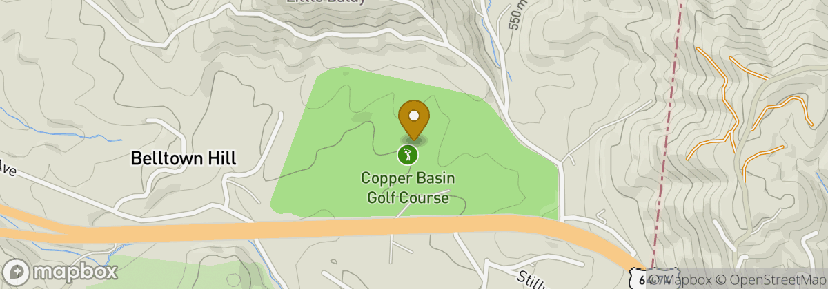 Map location: Copper Basin Golf Club