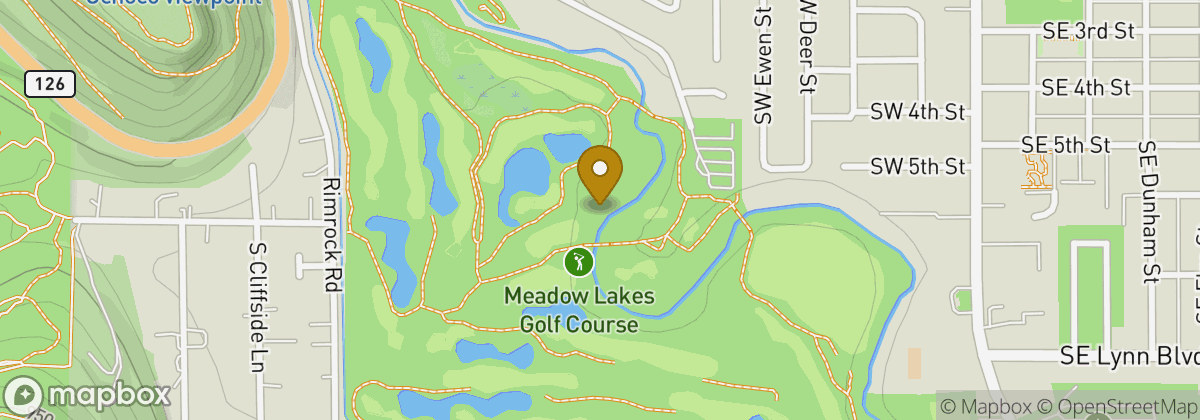 Map location: Meadow Lakes Golf Course