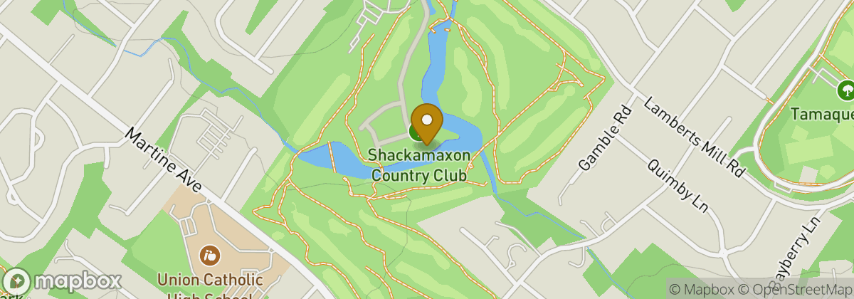 Map location: Shackamaxon Country Club