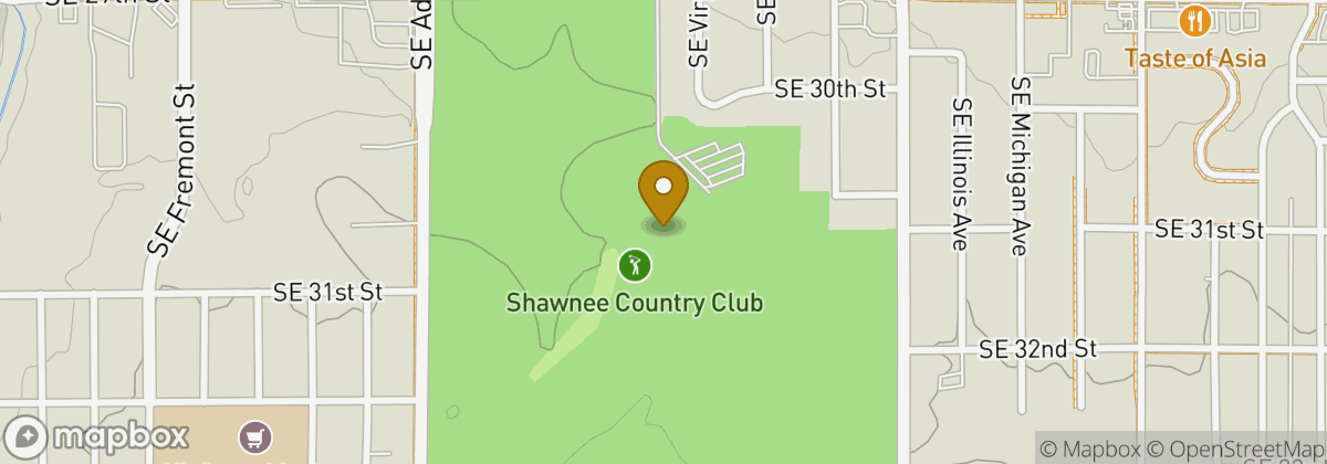 Map location: Shawnee Country Club